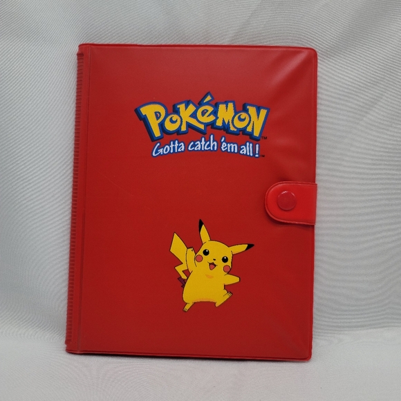 1999 Original Pokemon BurgerKing PokeTrivia Trading Cards + Pikachu Red Binder - Picture 2 of 11
